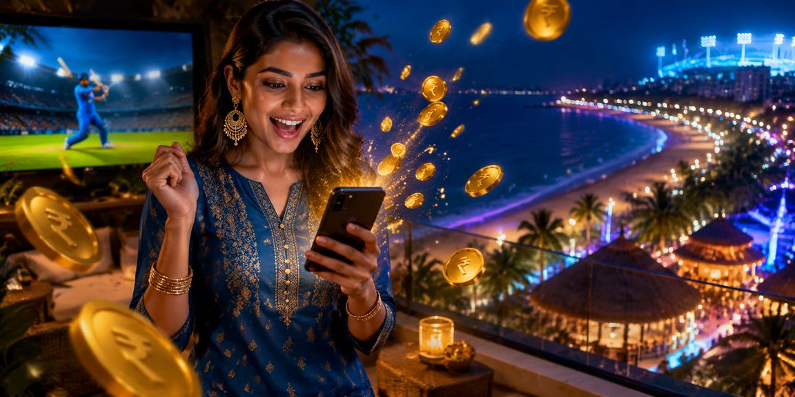 Indian player browsing sportsbook and casino on mobile device in Goa
